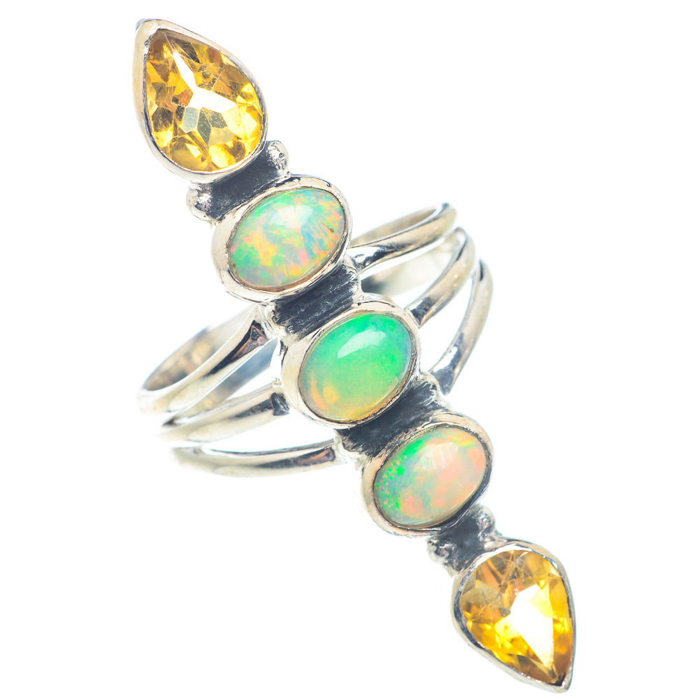 Ethiopian Opal Rings handcrafted by Ana Silver Co - RING71457