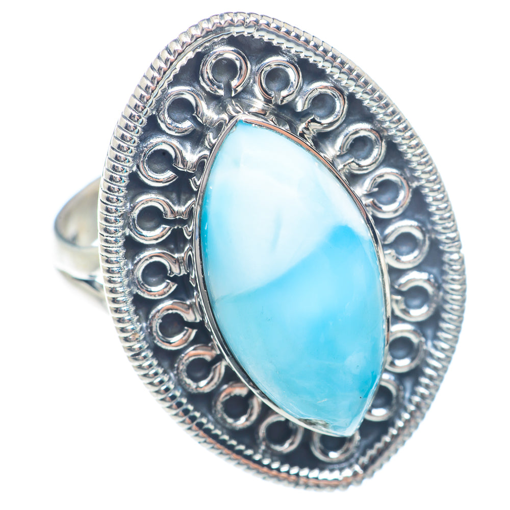 Larimar Rings handcrafted by Ana Silver Co - RING71487