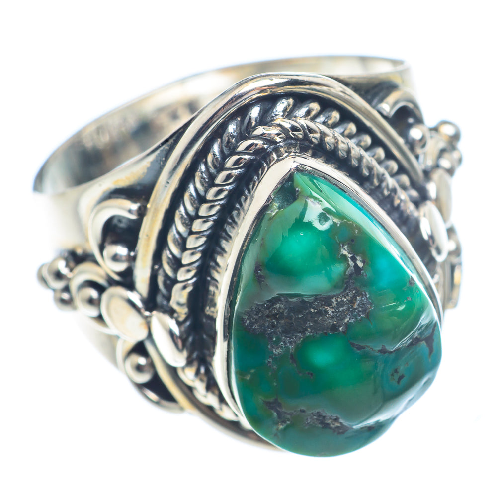 Tibetan Turquoise Rings handcrafted by Ana Silver Co - RING71496