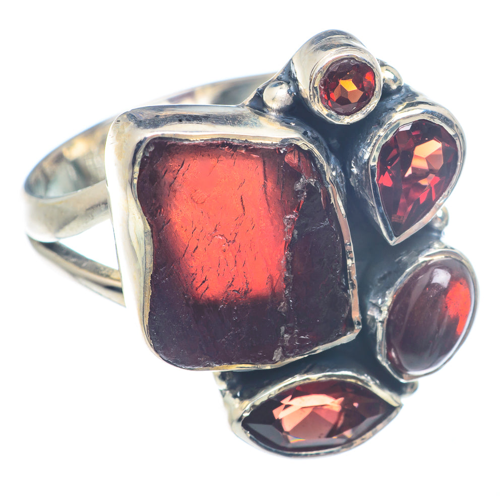 Garnet Rings handcrafted by Ana Silver Co - RING71512