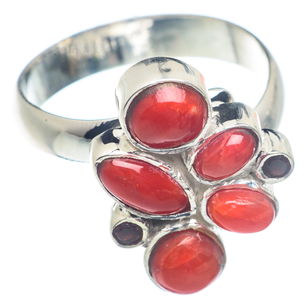 Red Onyx Rings handcrafted by Ana Silver Co - RING71513