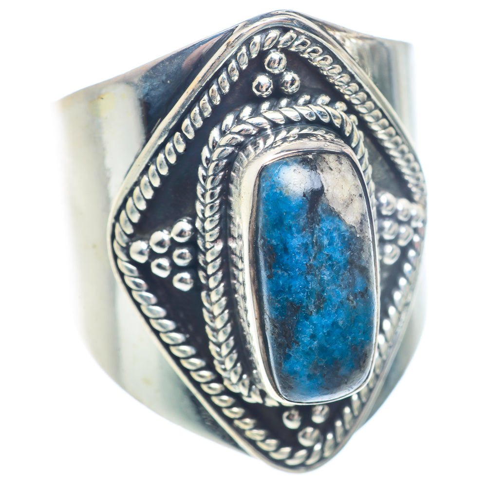 K2 Blue Azurite Rings handcrafted by Ana Silver Co - RING71535