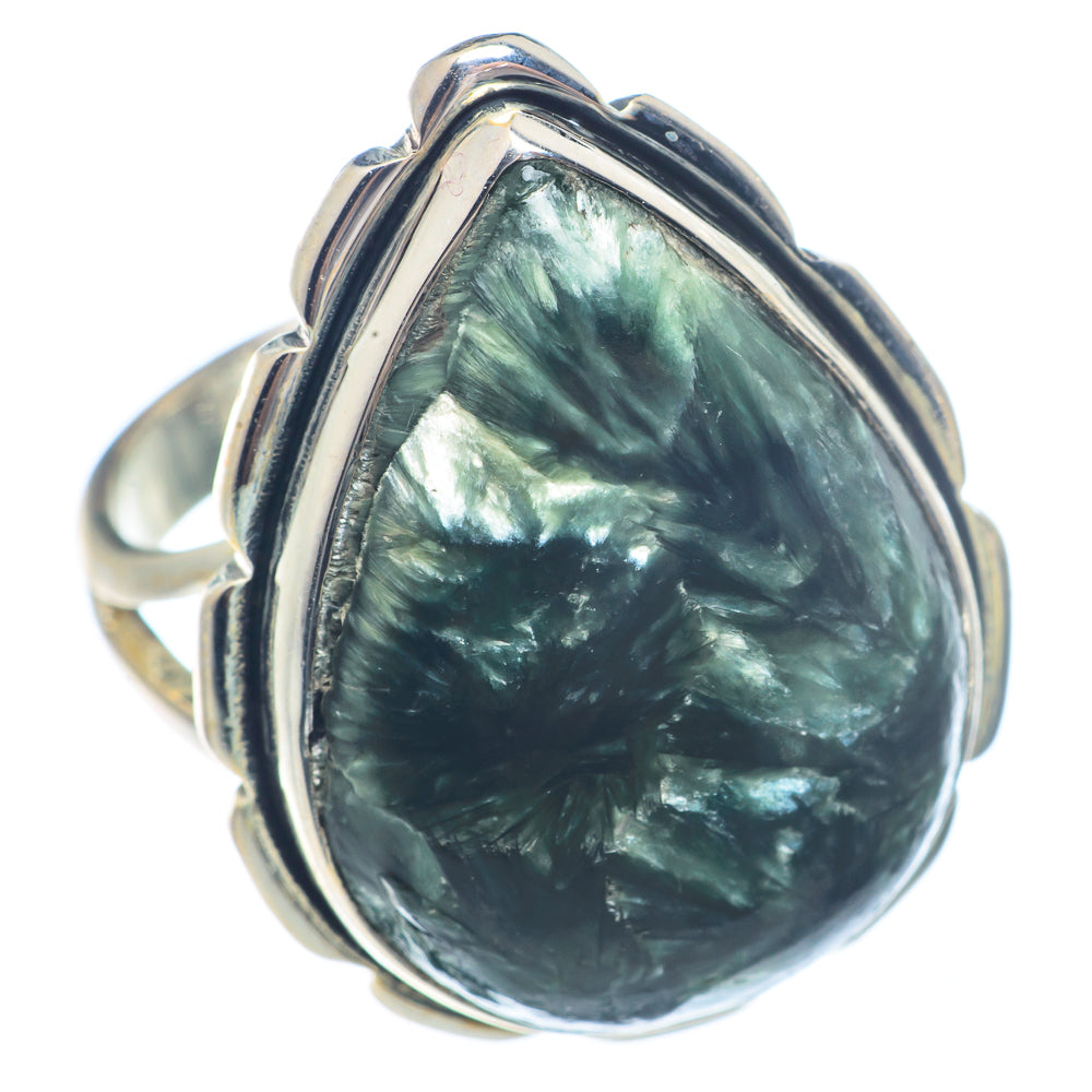 Seraphinite Rings handcrafted by Ana Silver Co - RING71542