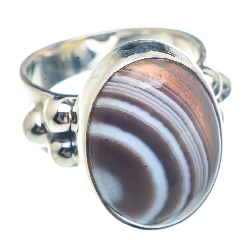 Botswana Agate Rings handcrafted by Ana Silver Co - RING71544