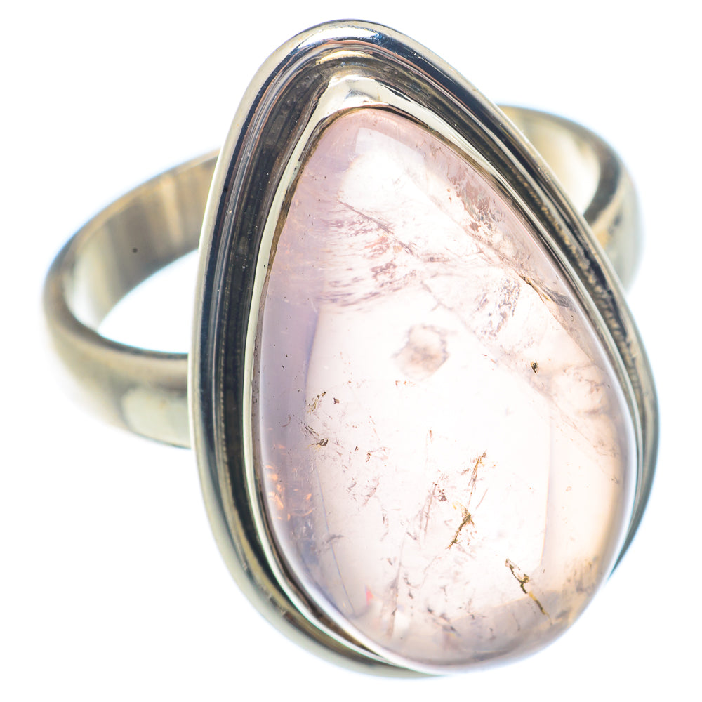 Rose Quartz Rings handcrafted by Ana Silver Co - RING71590