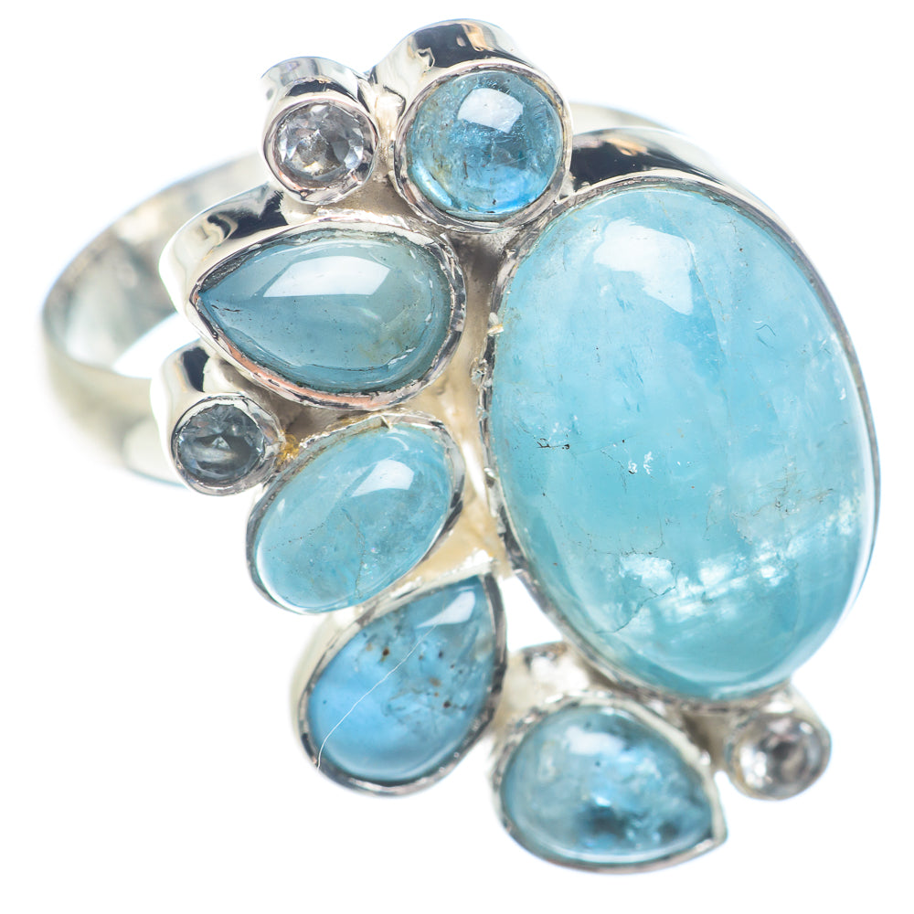 Aquamarine Rings handcrafted by Ana Silver Co - RING71681