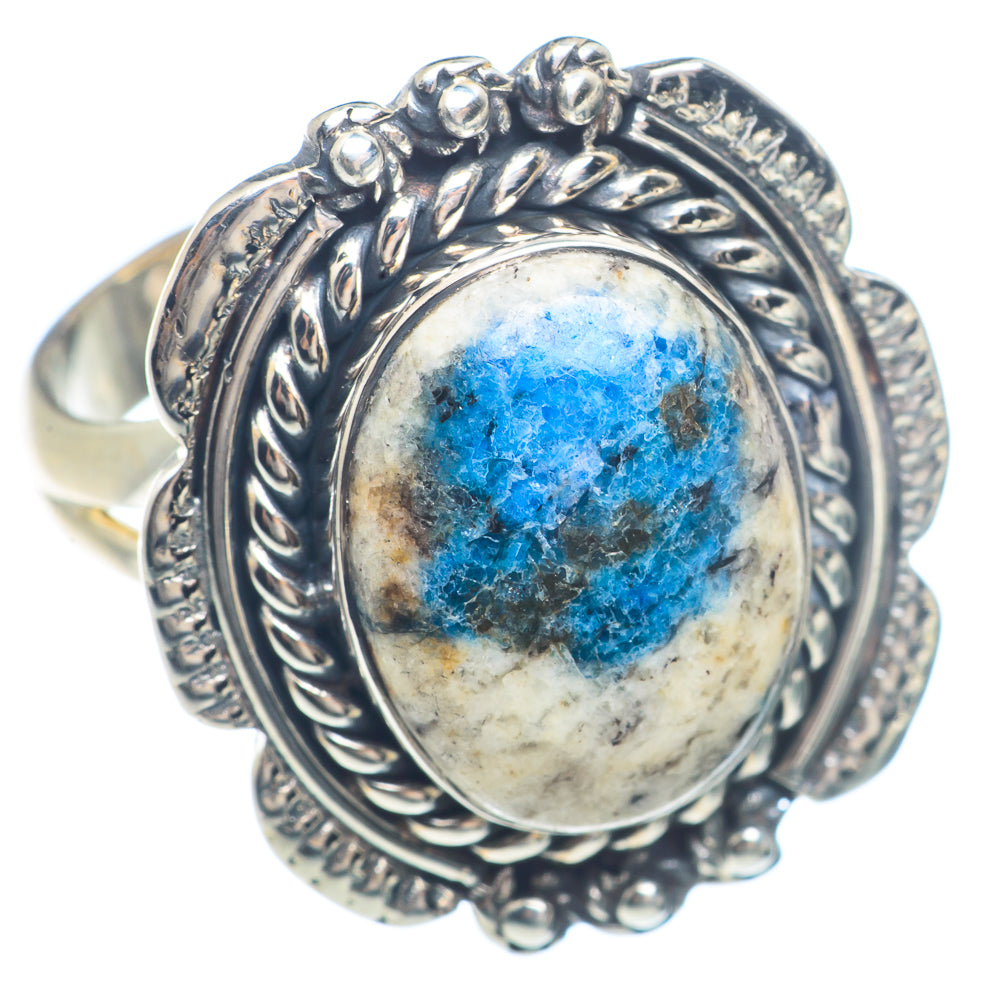 K2 Blue Azurite Rings handcrafted by Ana Silver Co - RING71688