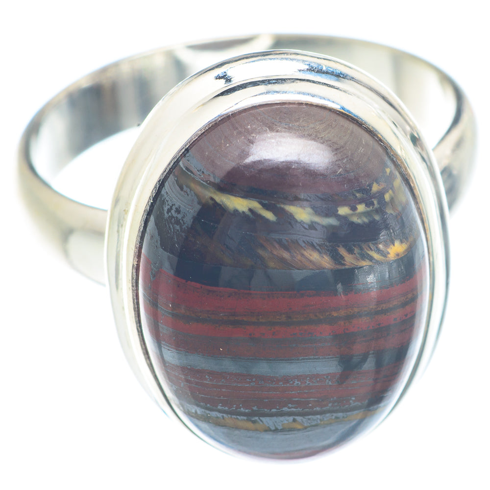 Red Tiger Iron Rings handcrafted by Ana Silver Co - RING71696