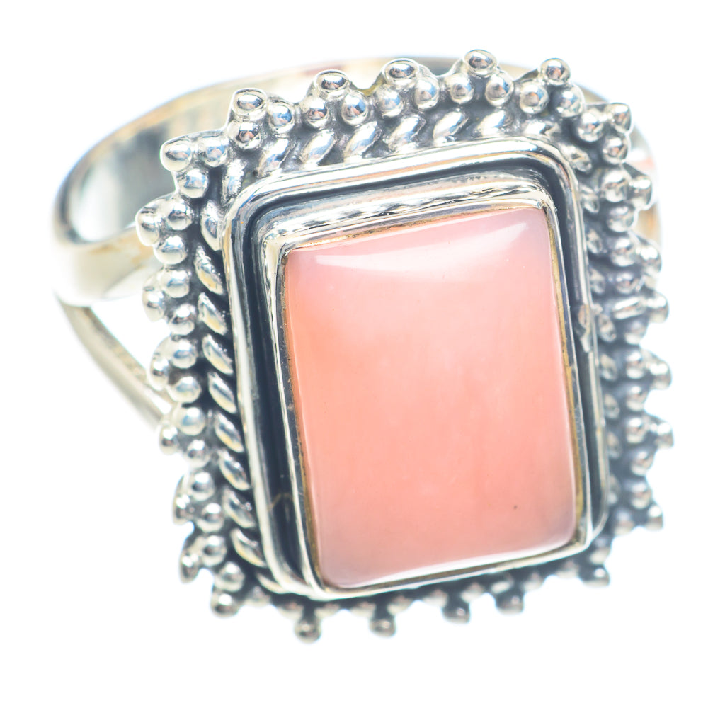 Pink Opal Rings handcrafted by Ana Silver Co - RING71701