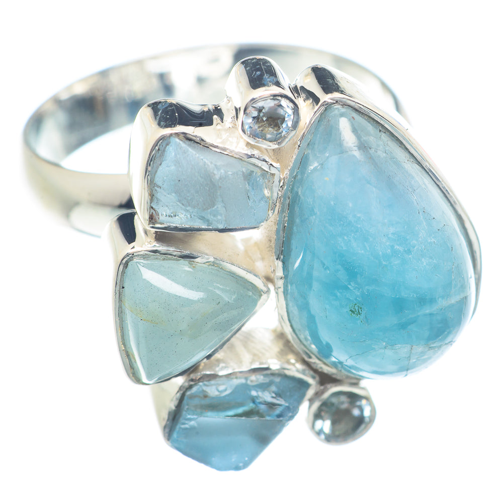 Aquamarine Rings handcrafted by Ana Silver Co - RING71722