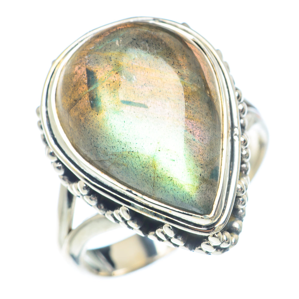 Labradorite Rings handcrafted by Ana Silver Co - RING71726