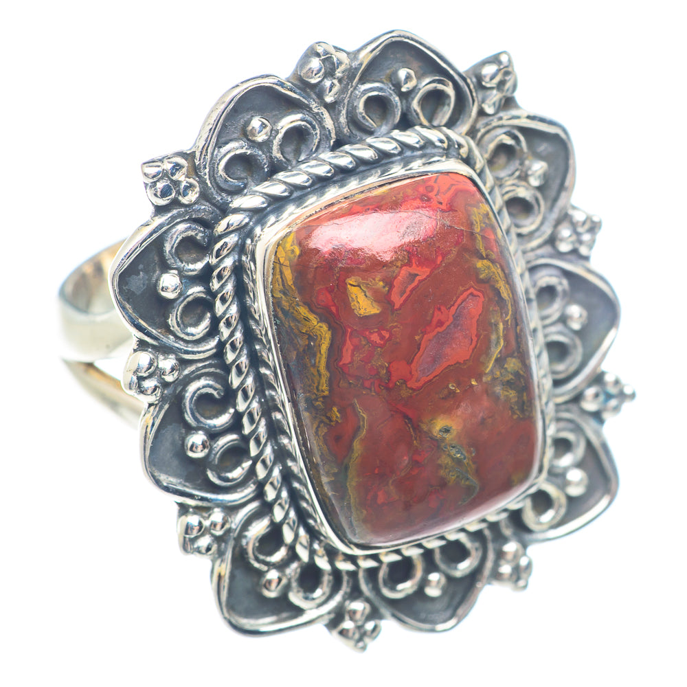 Moroccan Agate Rings handcrafted by Ana Silver Co - RING71735