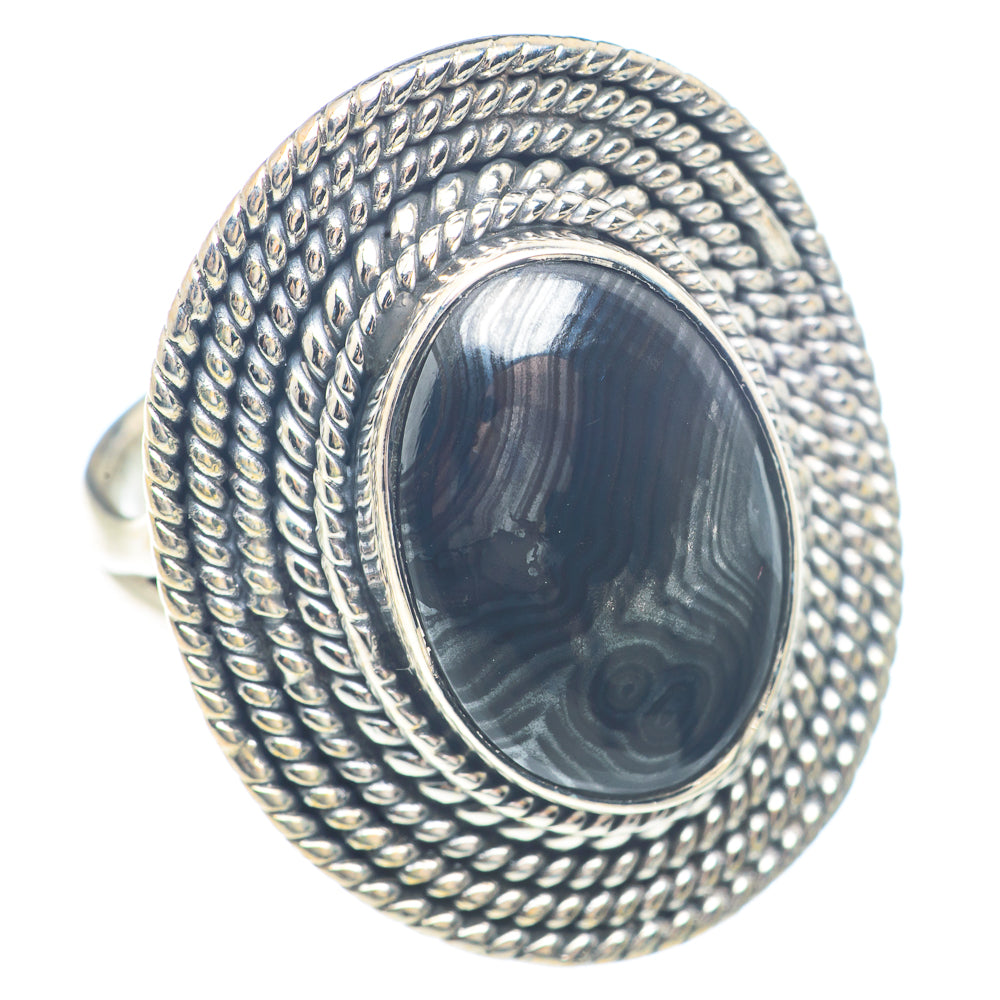 Psilomelane Rings handcrafted by Ana Silver Co - RING71743