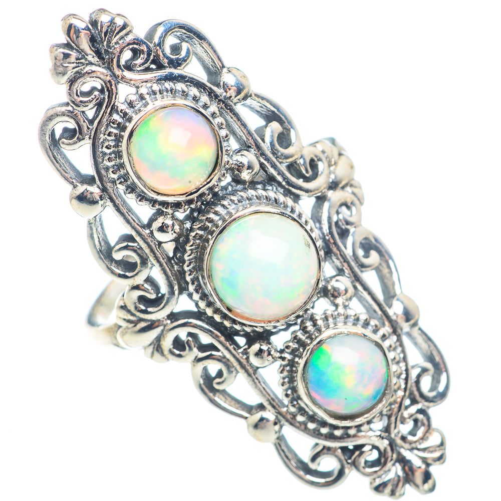 Ethiopian Opal Rings handcrafted by Ana Silver Co - RING71754