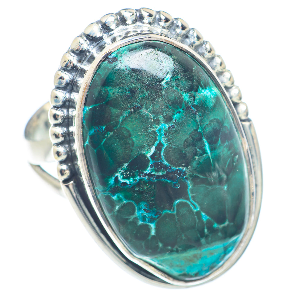 Chrysocolla Rings handcrafted by Ana Silver Co - RING71771
