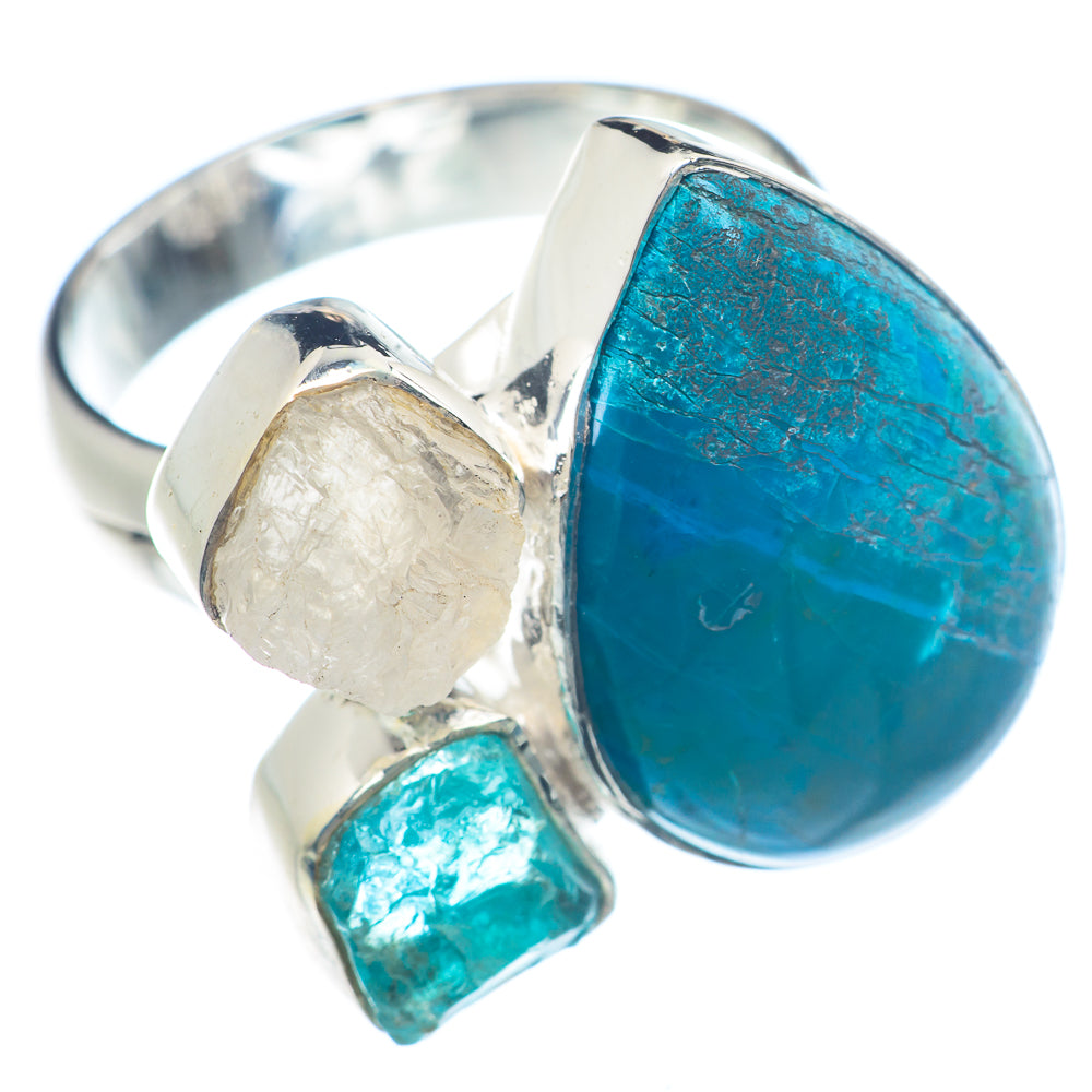 Chrysocolla Rings handcrafted by Ana Silver Co - RING71816