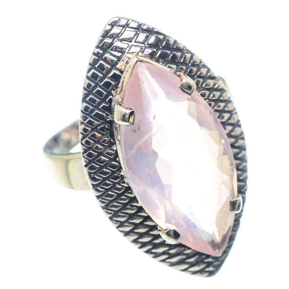 Rose Quartz Rings handcrafted by Ana Silver Co - RING71832