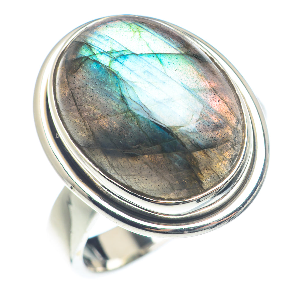 Labradorite Rings handcrafted by Ana Silver Co - RING71862