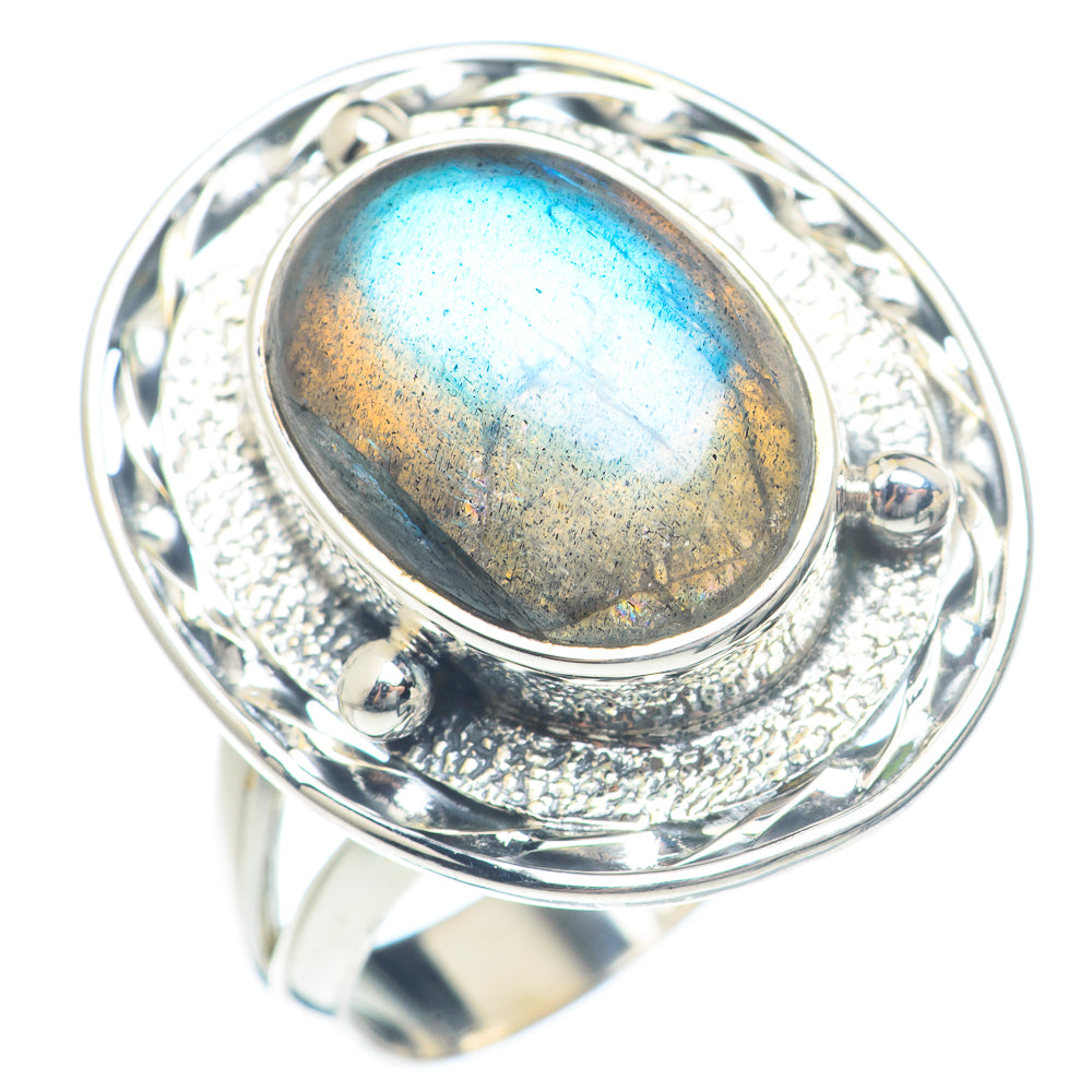 Labradorite Rings handcrafted by Ana Silver Co - RING71895