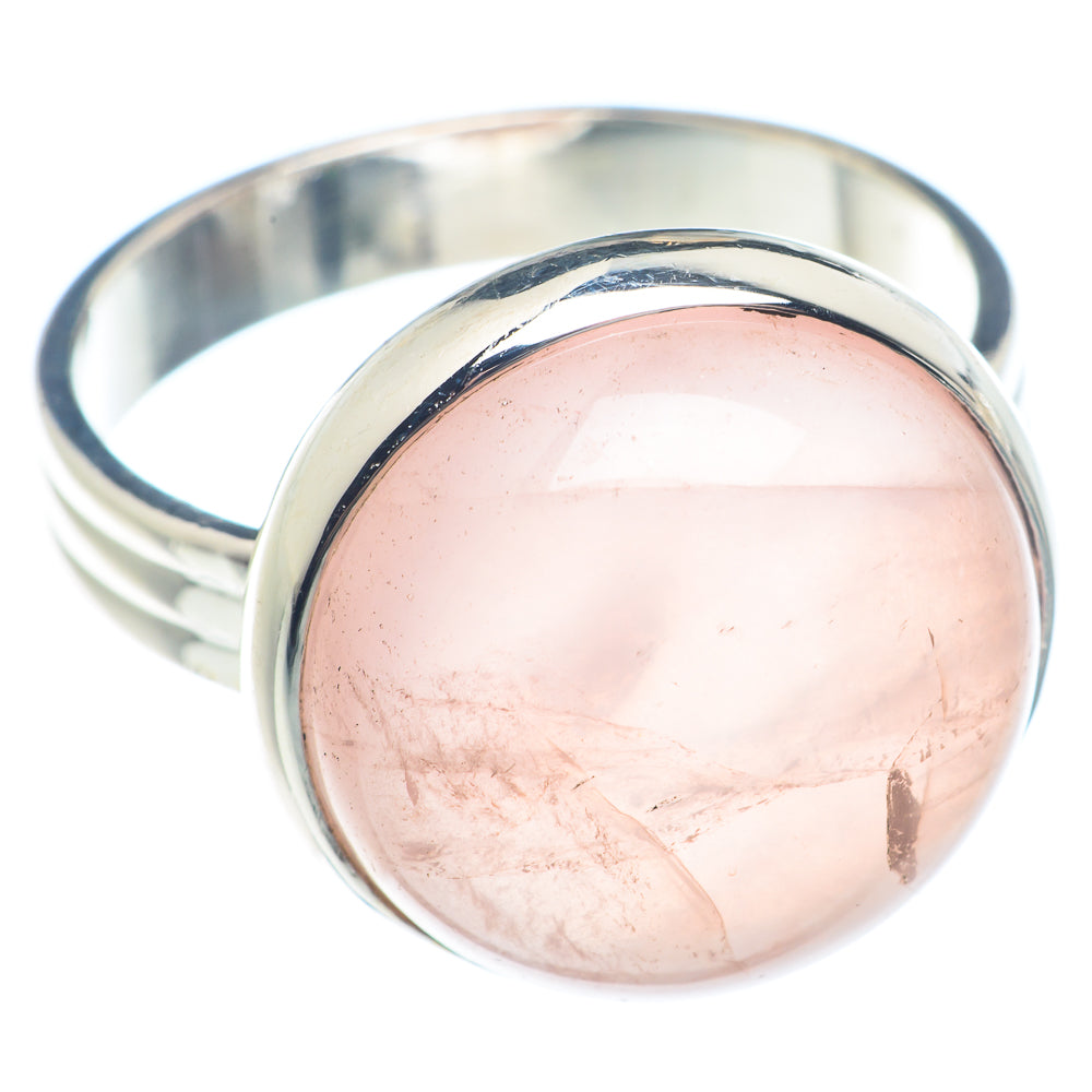 Rose Quartz Rings handcrafted by Ana Silver Co - RING71912