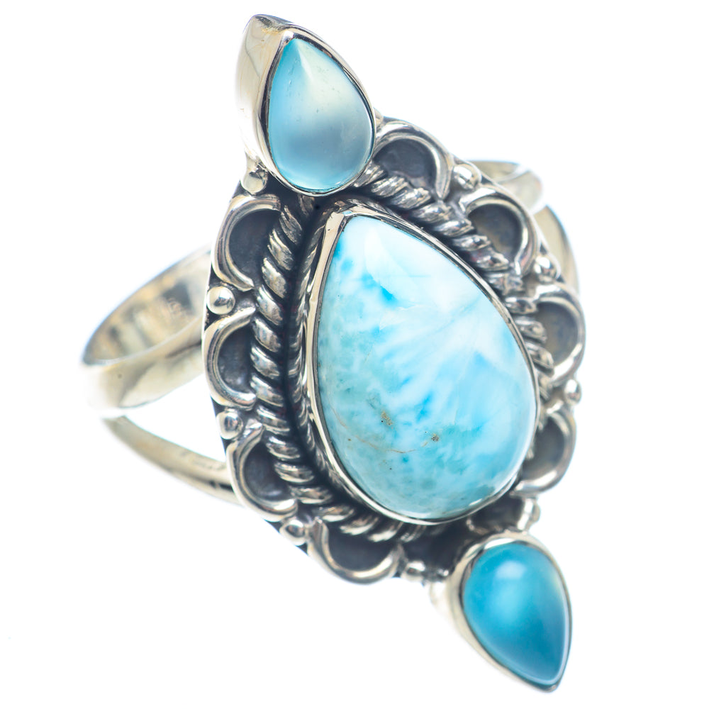 Larimar Rings handcrafted by Ana Silver Co - RING71927