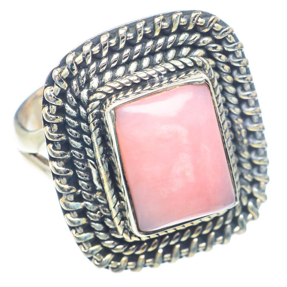 Pink Opal Rings handcrafted by Ana Silver Co - RING72016