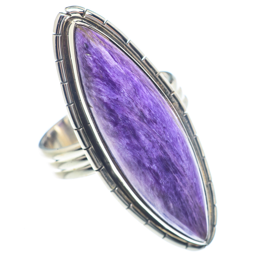 Charoite Rings handcrafted by Ana Silver Co - RING72062