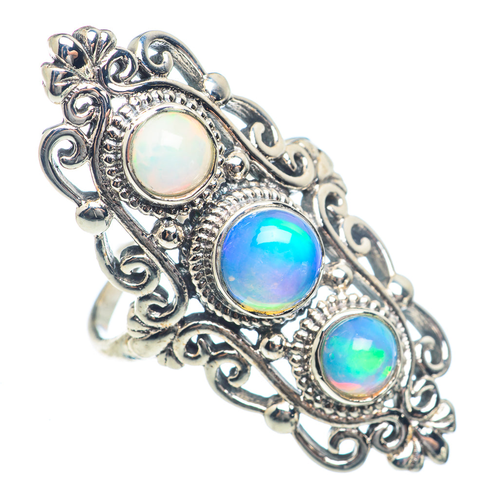 Ethiopian Opal Rings handcrafted by Ana Silver Co - RING72075