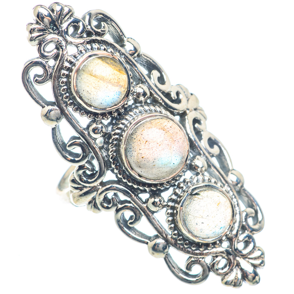 Labradorite Rings handcrafted by Ana Silver Co - RING72080