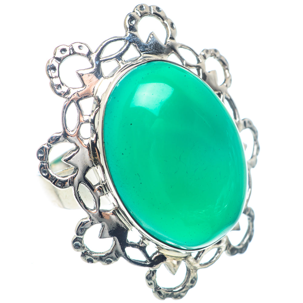 Green Onyx Rings handcrafted by Ana Silver Co - RING72093