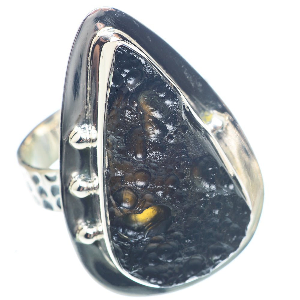 Tektite Rings handcrafted by Ana Silver Co - RING72114 - Photo 2