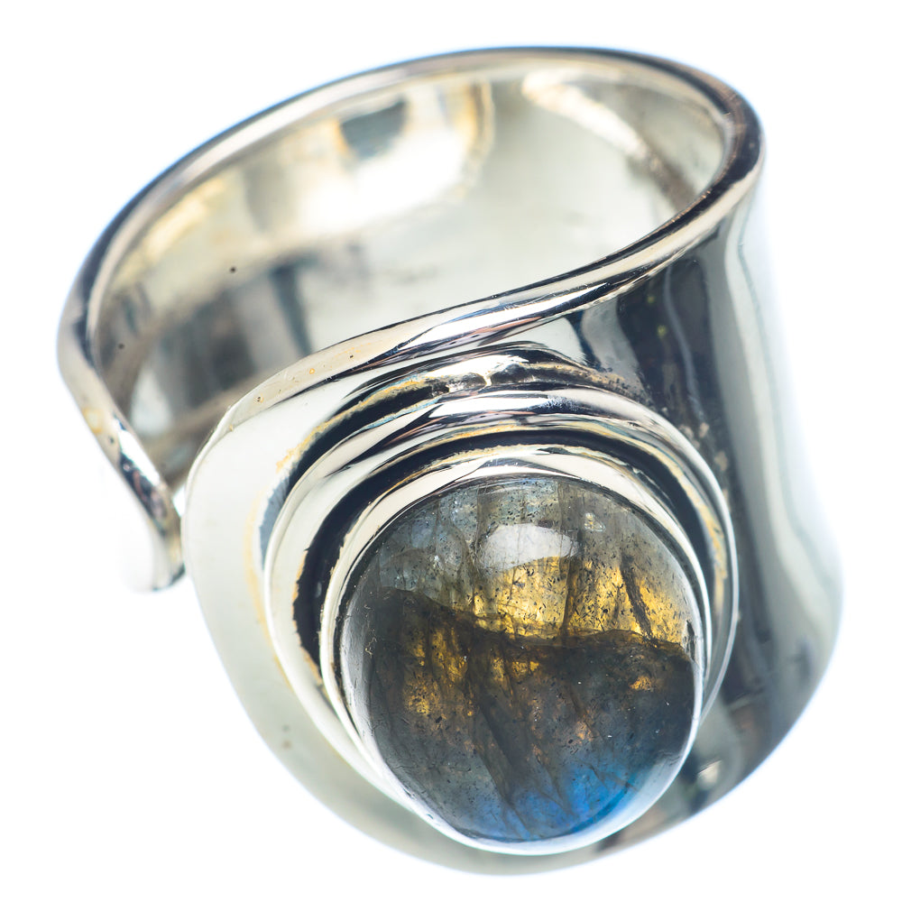 Labradorite Rings handcrafted by Ana Silver Co - RING72136