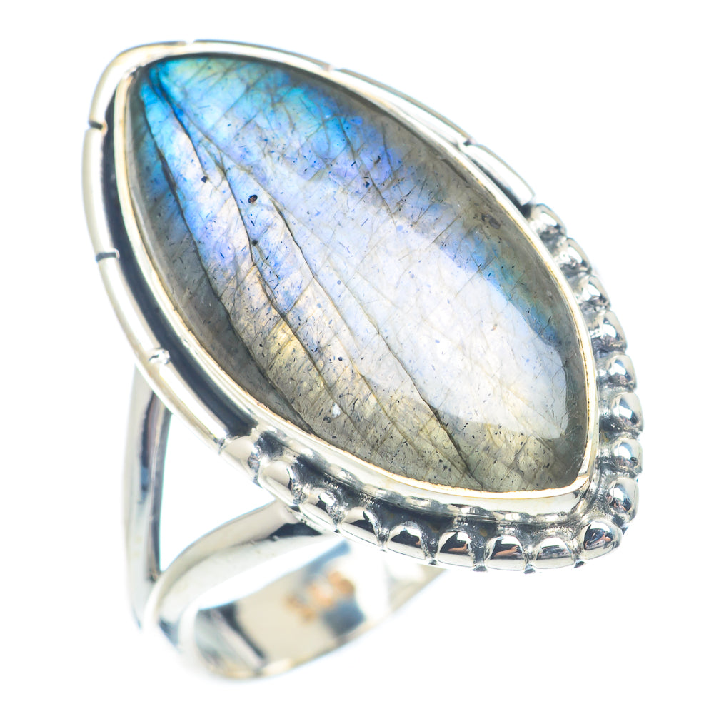 Labradorite Rings handcrafted by Ana Silver Co - RING72141