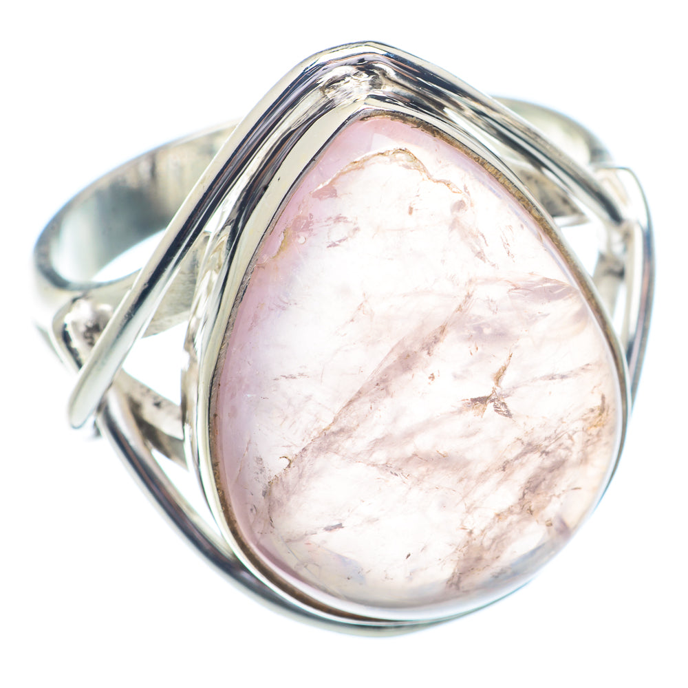 Rose Quartz Rings handcrafted by Ana Silver Co - RING72202