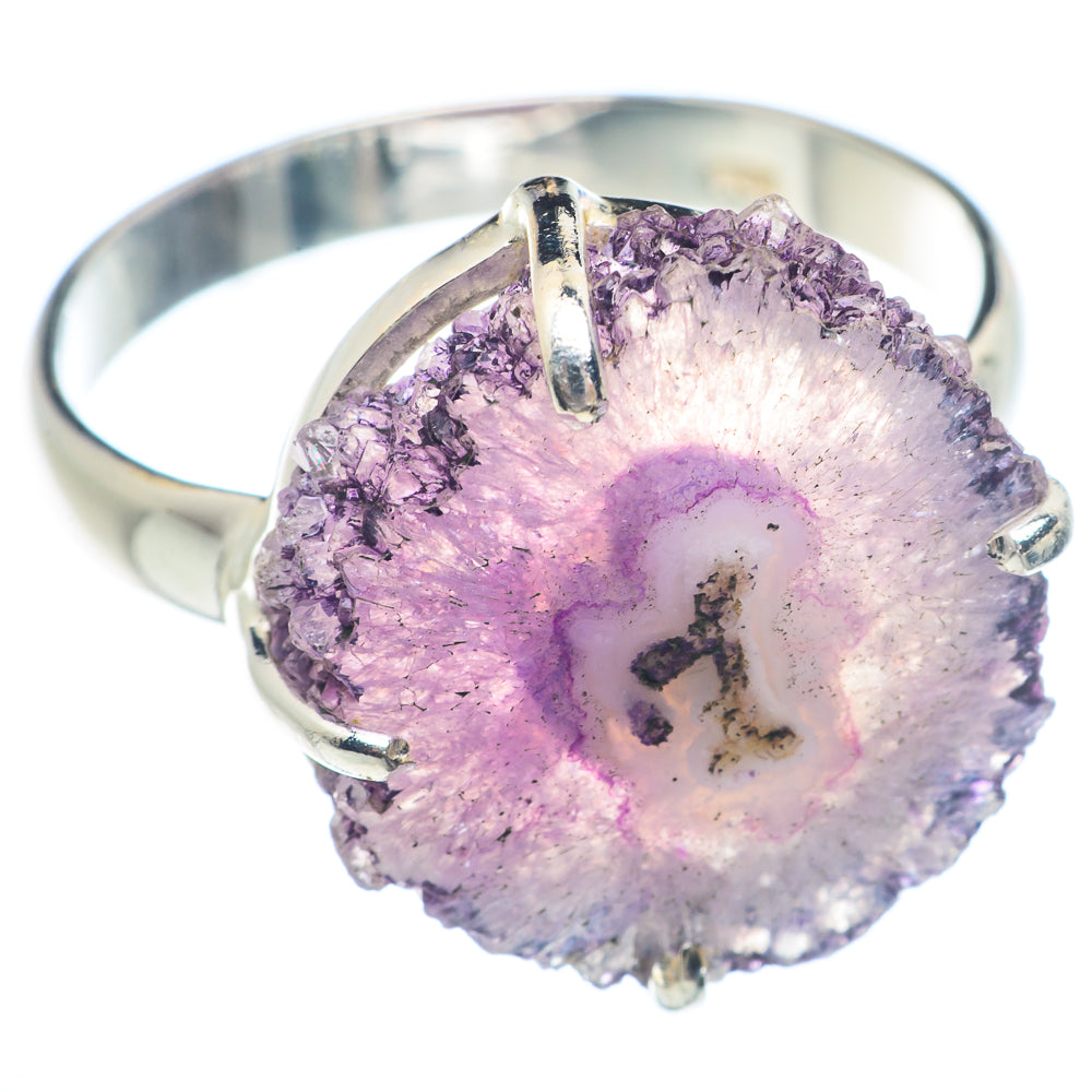 Amethyst Stalactite Rings handcrafted by Ana Silver Co - RING72205