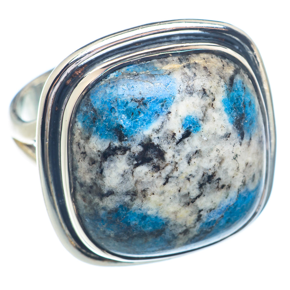 K2 Blue Azurite Rings handcrafted by Ana Silver Co - RING72228