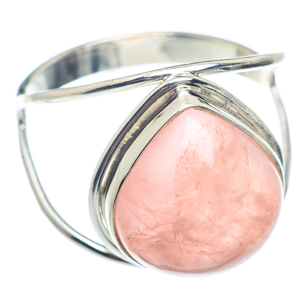 Rose Quartz Rings handcrafted by Ana Silver Co - RING72242