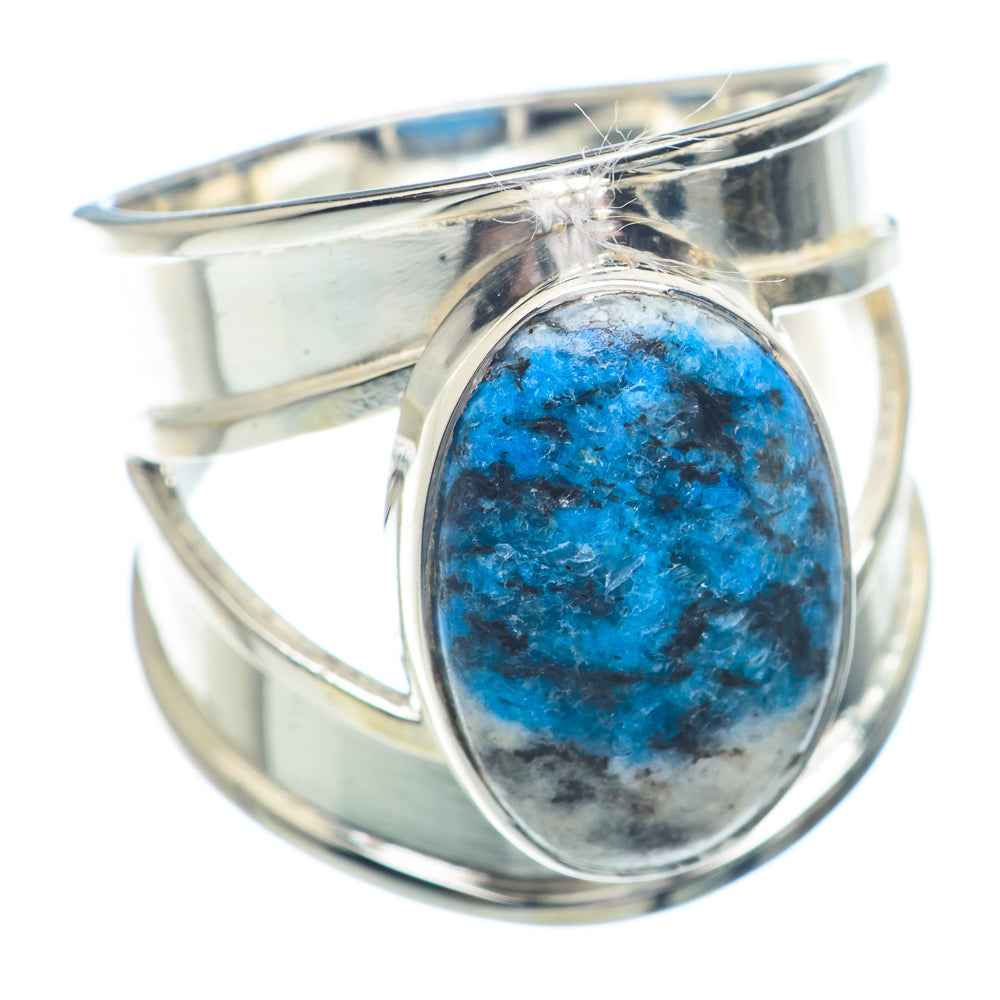 K2 Blue Azurite Rings handcrafted by Ana Silver Co - RING72268