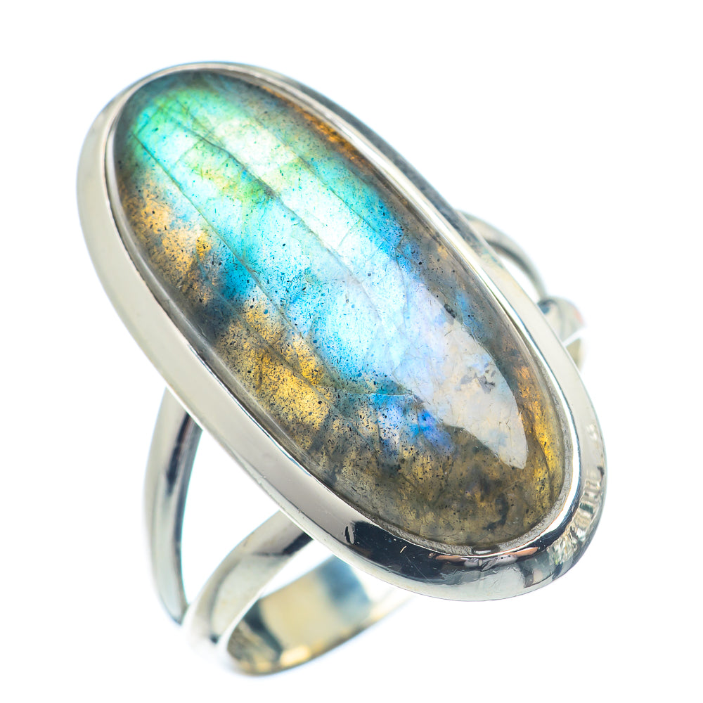 Labradorite Rings handcrafted by Ana Silver Co - RING72311