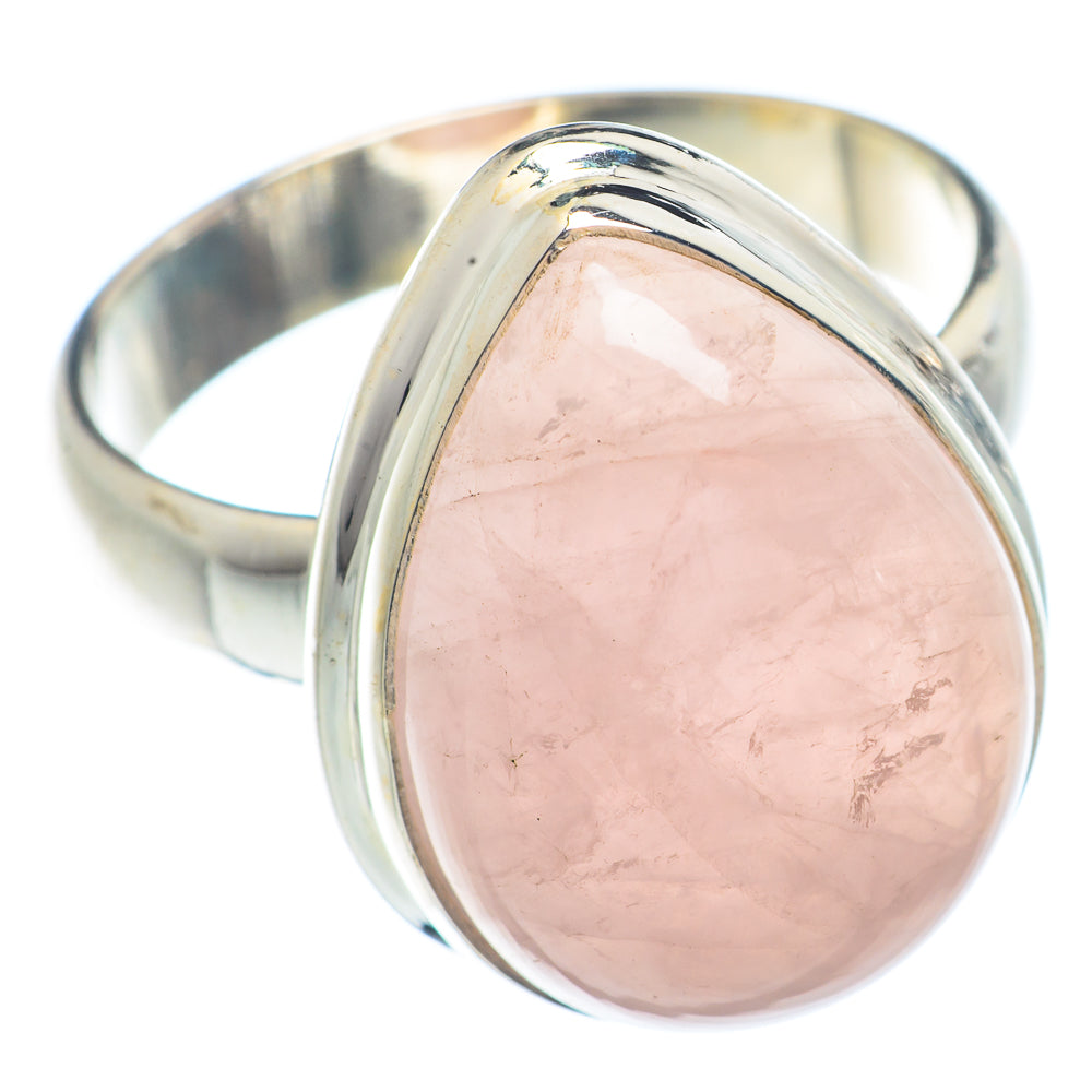Rose Quartz Rings handcrafted by Ana Silver Co - RING72323