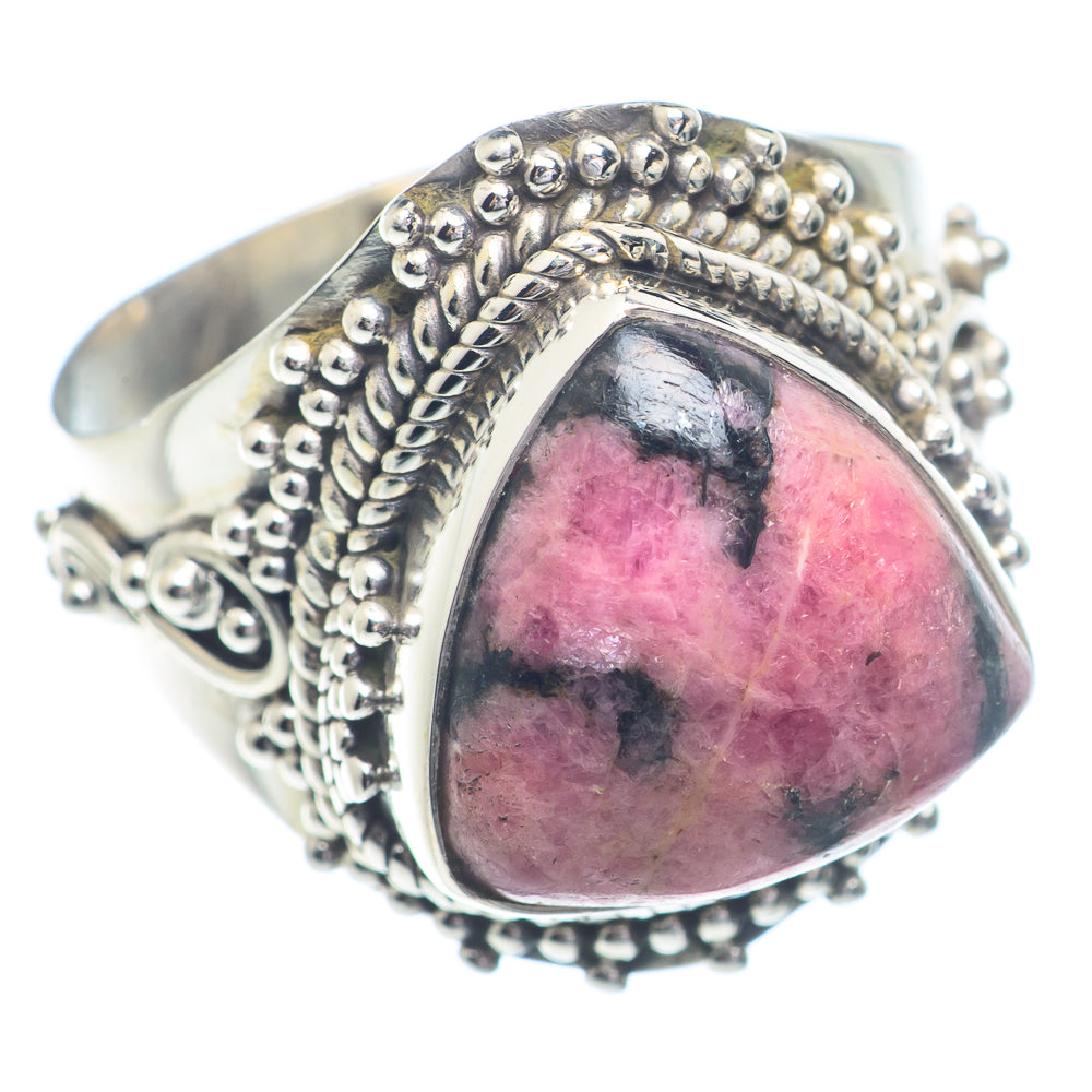 Rhodonite Rings handcrafted by Ana Silver Co - RING72324