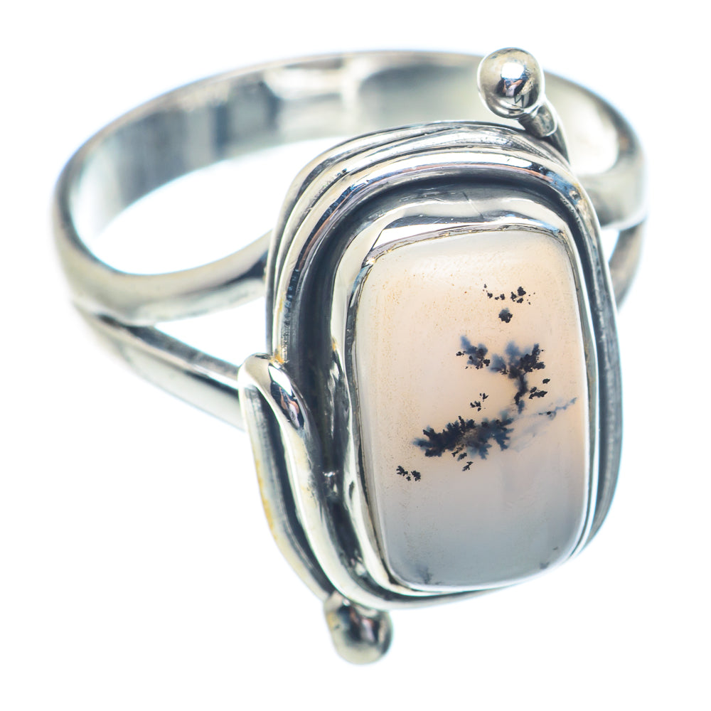 Dendritic Opal Rings handcrafted by Ana Silver Co - RING72340