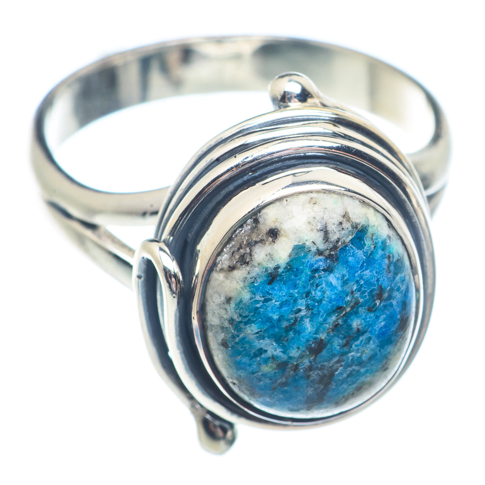 K2 Blue Azurite Rings handcrafted by Ana Silver Co - RING72382
