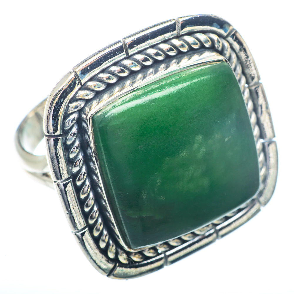 Nephrite Jade Rings handcrafted by Ana Silver Co - RING72422