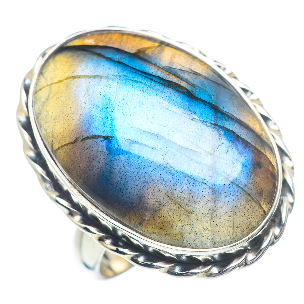 Labradorite Rings handcrafted by Ana Silver Co - RING72460