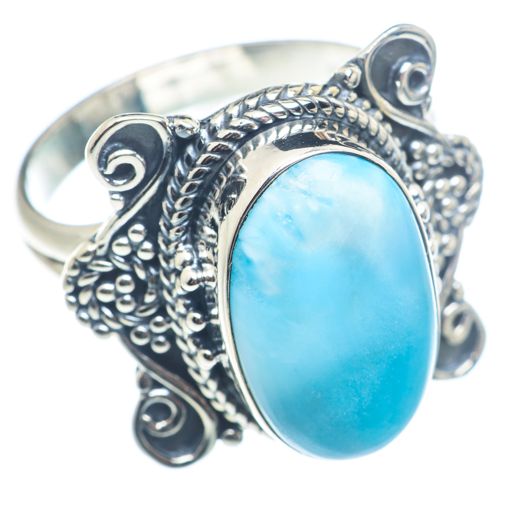 Larimar Rings handcrafted by Ana Silver Co - RING72596