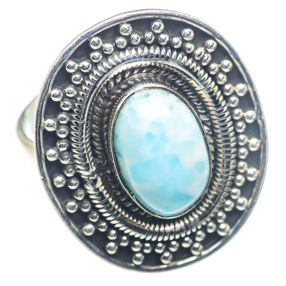 Larimar Rings handcrafted by Ana Silver Co - RING72601