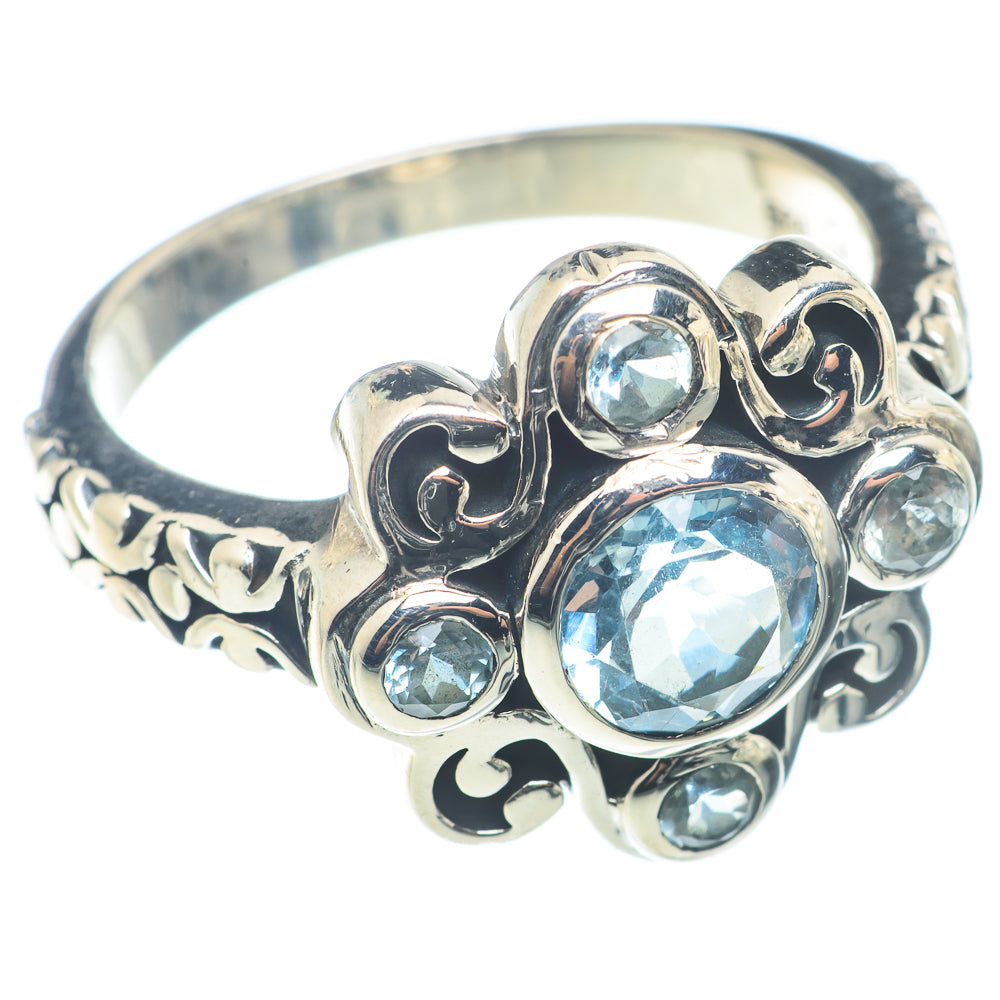 Blue Topaz Rings handcrafted by Ana Silver Co - RING72641