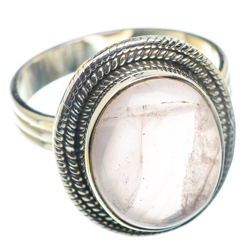 Rose Quartz Rings handcrafted by Ana Silver Co - RING72654