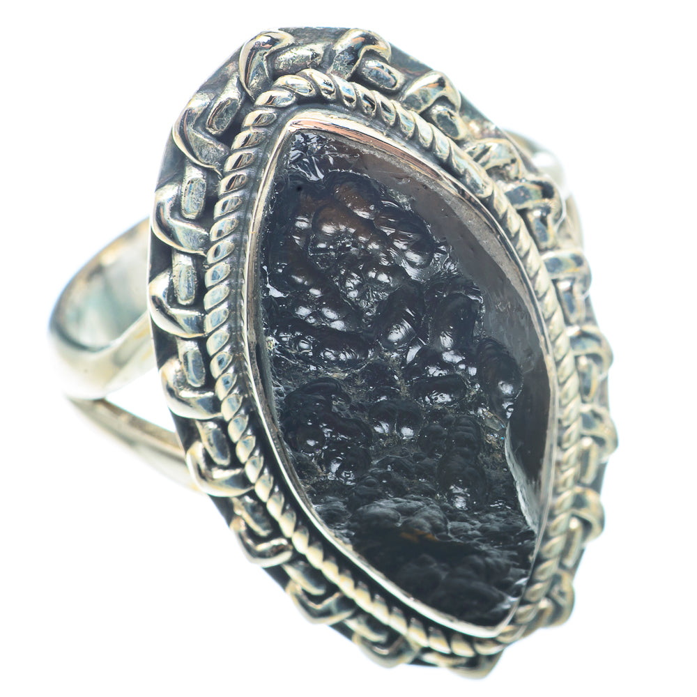 Tektite Rings handcrafted by Ana Silver Co - RING72697 - Photo 2
